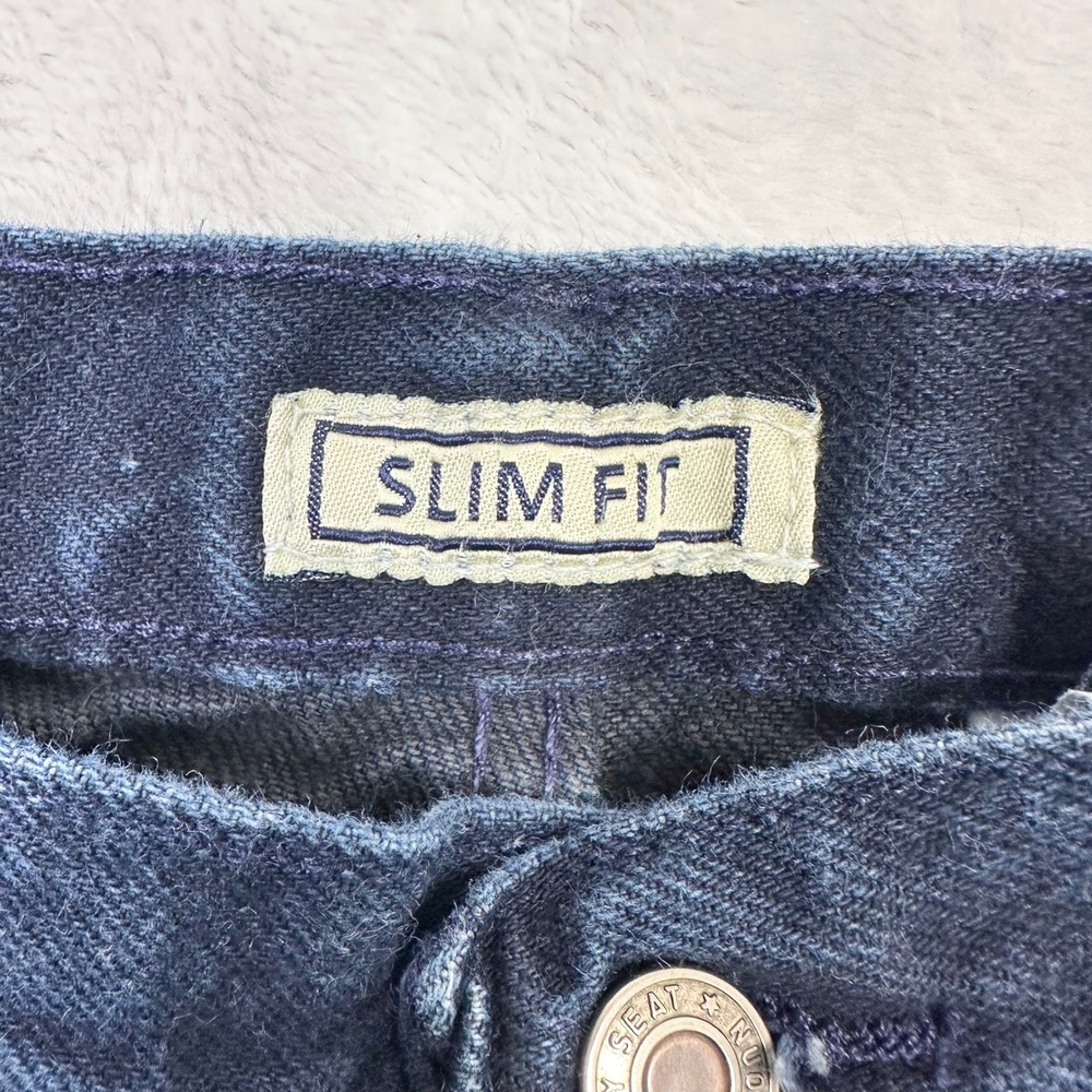 County Seat High Waist Jeans Womens 12L Long Slim Fit Dark Wash Denim Pants VTG - Picture 4 of 12